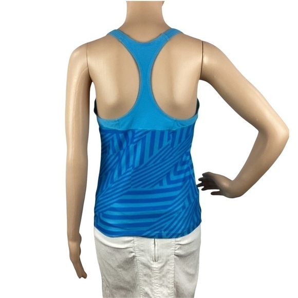 Nike Racerback Tank Top Size S Blue Fiited - Picture 5 of 7